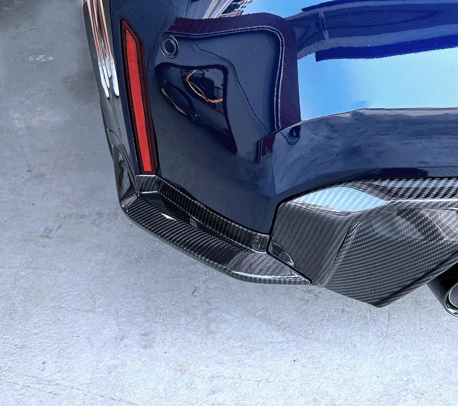OEM Style Carbon Fiber Rear Corner Canard - BMW G80 M3