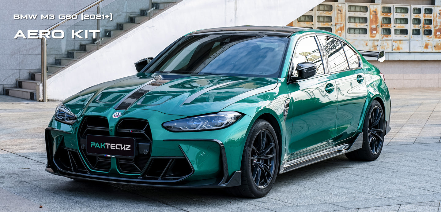 Prepreg Carbon Fiber Paktech Front Lip - BMW M3 G80 M4 G82 G83