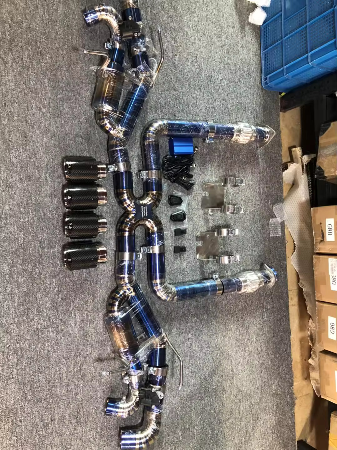 Titanium Full Valved Exhaust - 2020 - 2024 Corvette C8