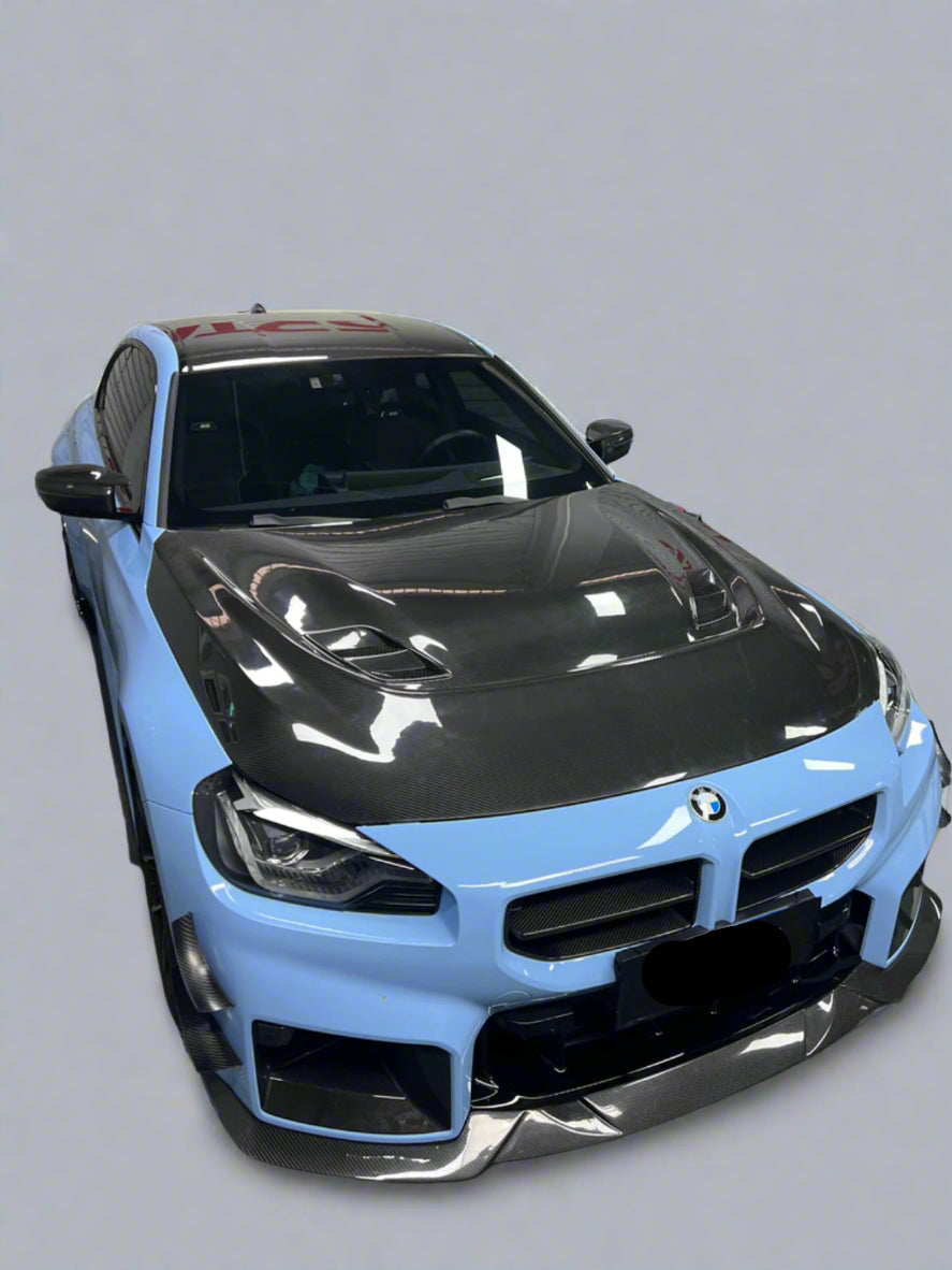 Carbon Fiber A Style Vented Hood - BMW G87 M2 / G42 2 Series