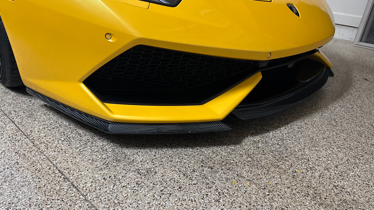 V-Style Carbon Fiber Front Lip - LAMBORGHINI HURACAN
