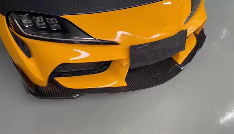 Carbon Fiber T Style Front Splitter Lip - Toyota Supra MK5
