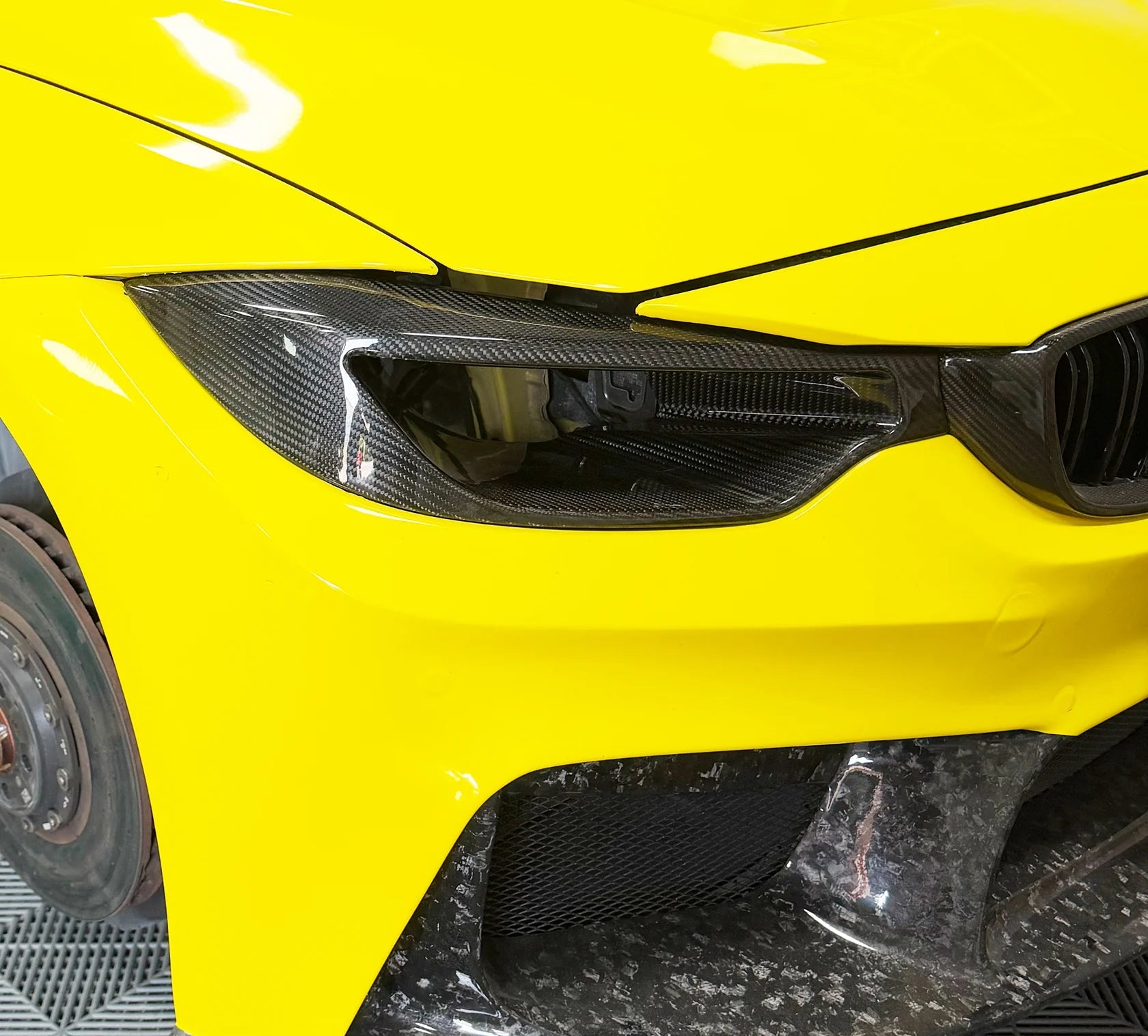 Carbon Fiber Headlight Delete Intake - BMW F82 M4 F80 M3