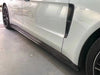 Carbon Fiber Side Skirt w/ Extension Replacement - Porsche Panamera 4S 2017-2021