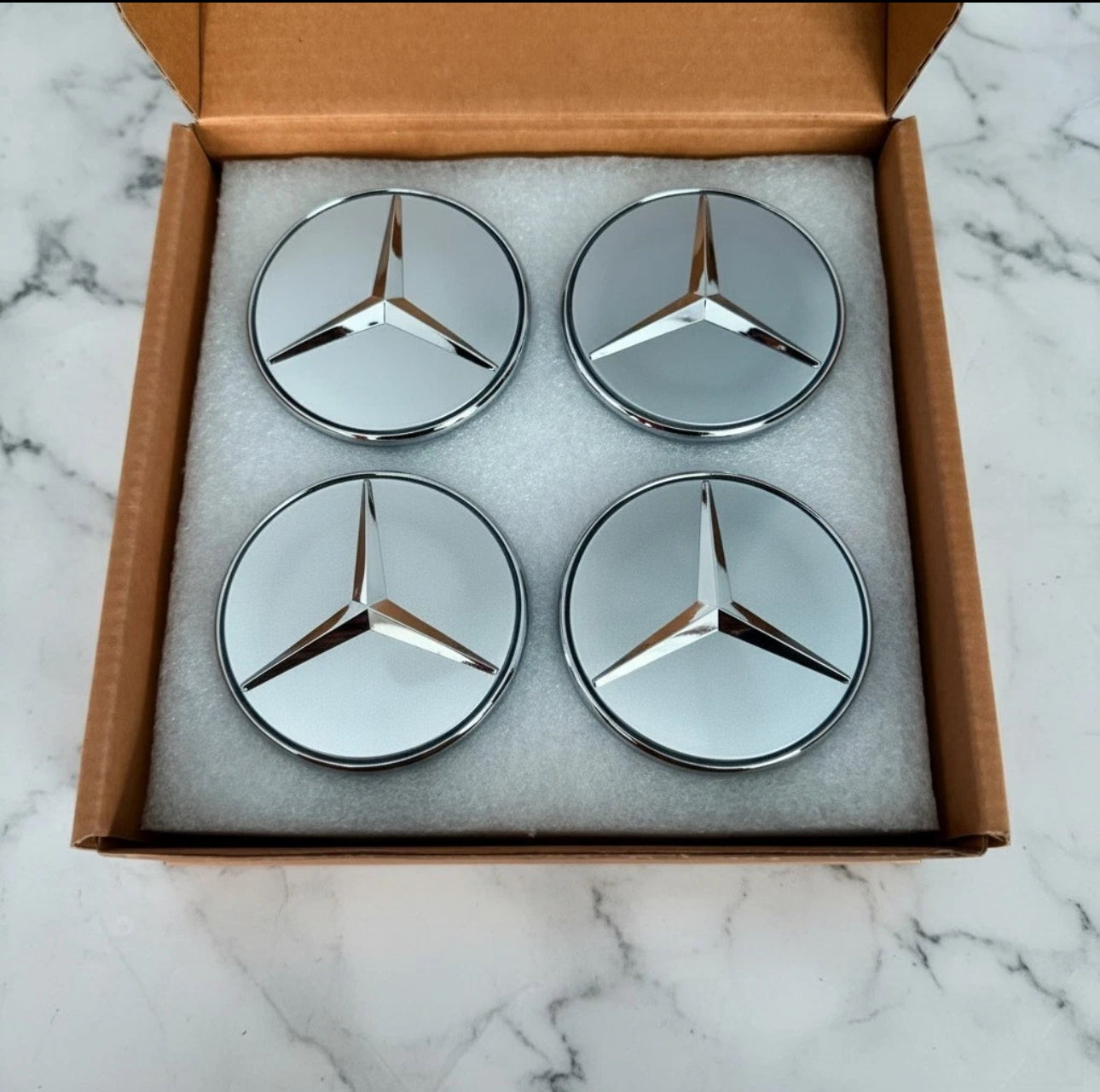 Mercedes Floating Center Wheel Caps fits for 75mm