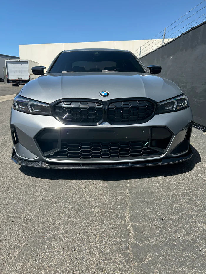 Carbon Fiber CTM V2 V Style Front Splitter Lip - 23-26 BMW M340i 330i G20 LCI