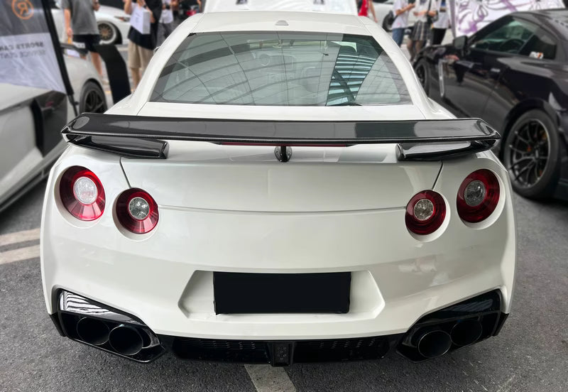 OEM Style Carbon Fiber Rear Trunk Spoiler Wing - Nissan GTR R35