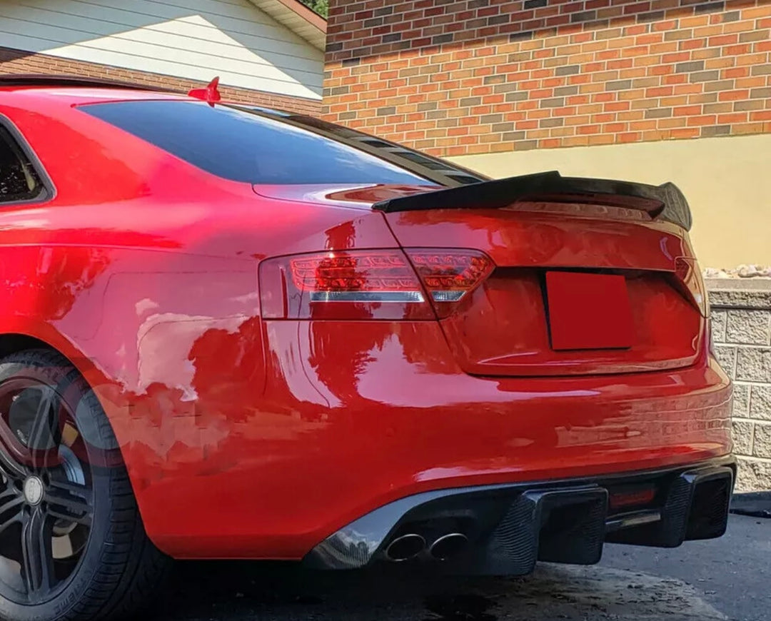 M4 Style Carbon Fiber Trunk Spoiler - Audi RS5 / S5 / A5 B8 &B9