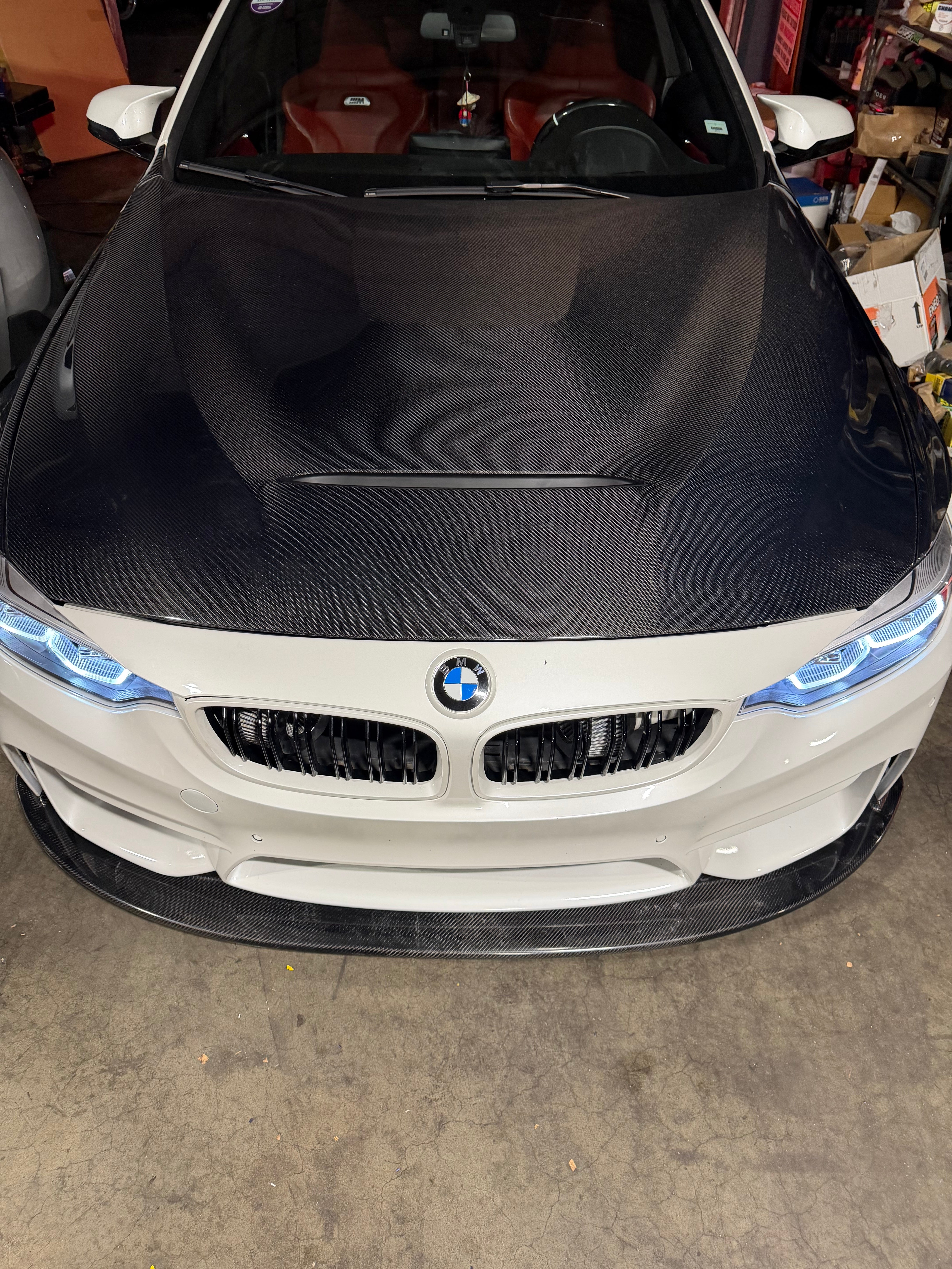 Carbon Fiber Front Lip V3  - 15-20 BMW F80 M3 F82 F83 M4