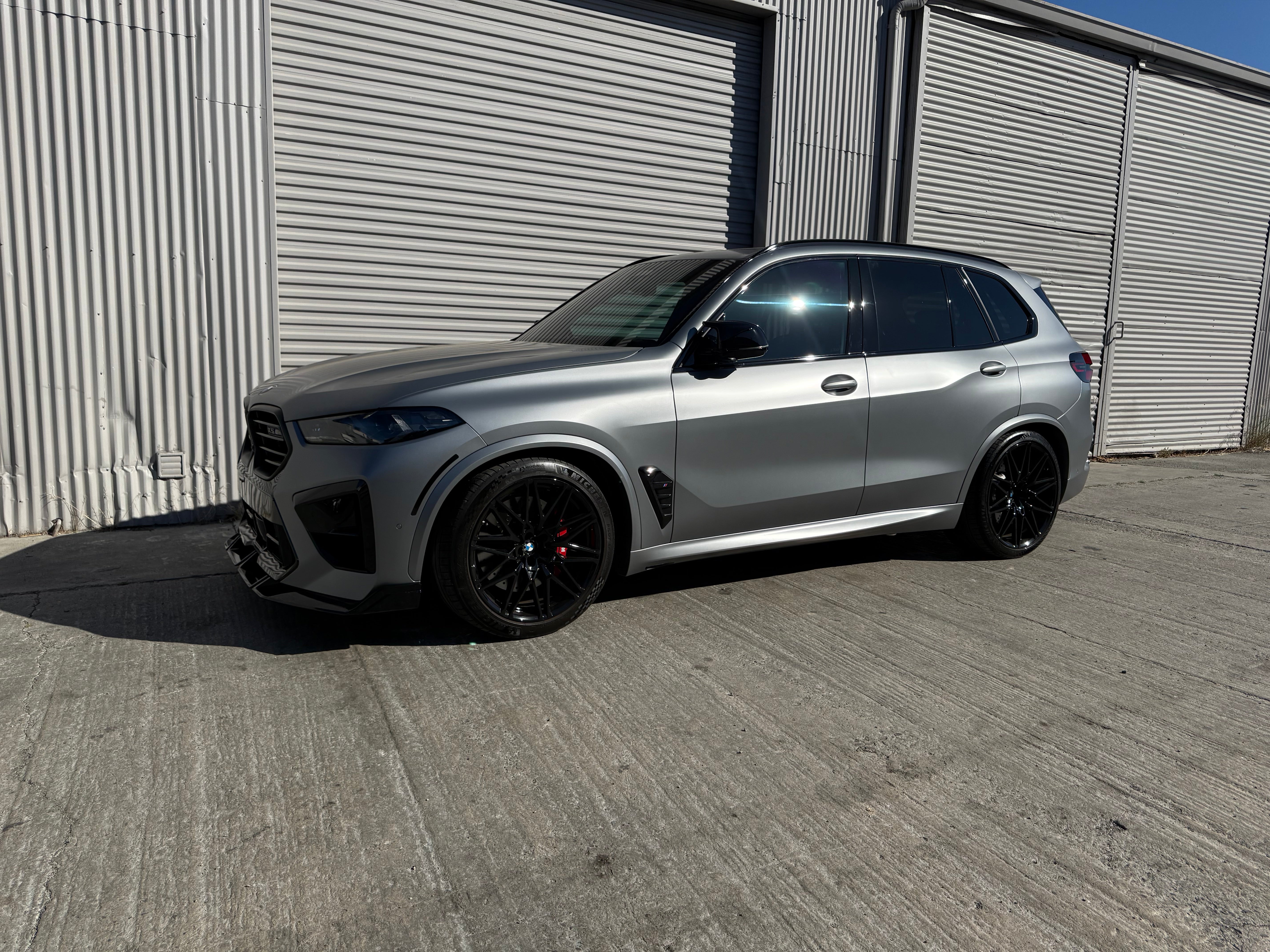 Gloss Black LD Style Front Splitter lip- 24-26 BMW F95 X5M F96 X6M LCI
