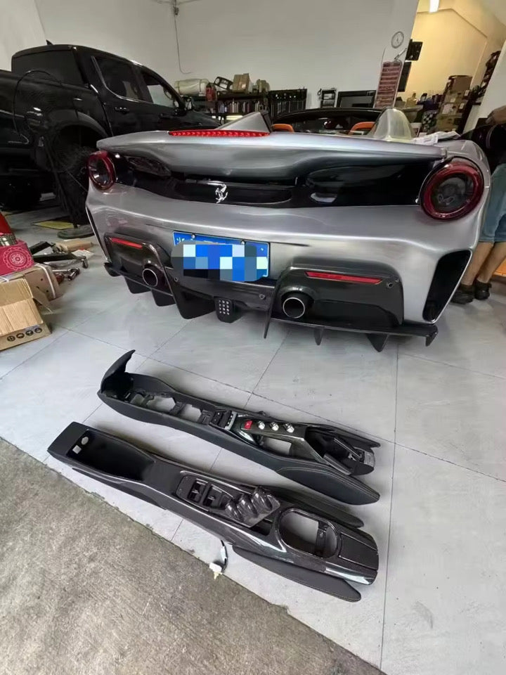 Carbon Fiber Interior Trim Kit - Ferrari 488