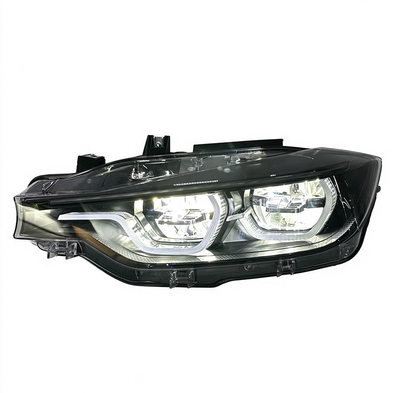 LED F8X Style M3 M4 Yellow/White Switchback DRL Color Headlight Replacement Set Upgrade - BMW F30 F31 3 Series 2012–2018