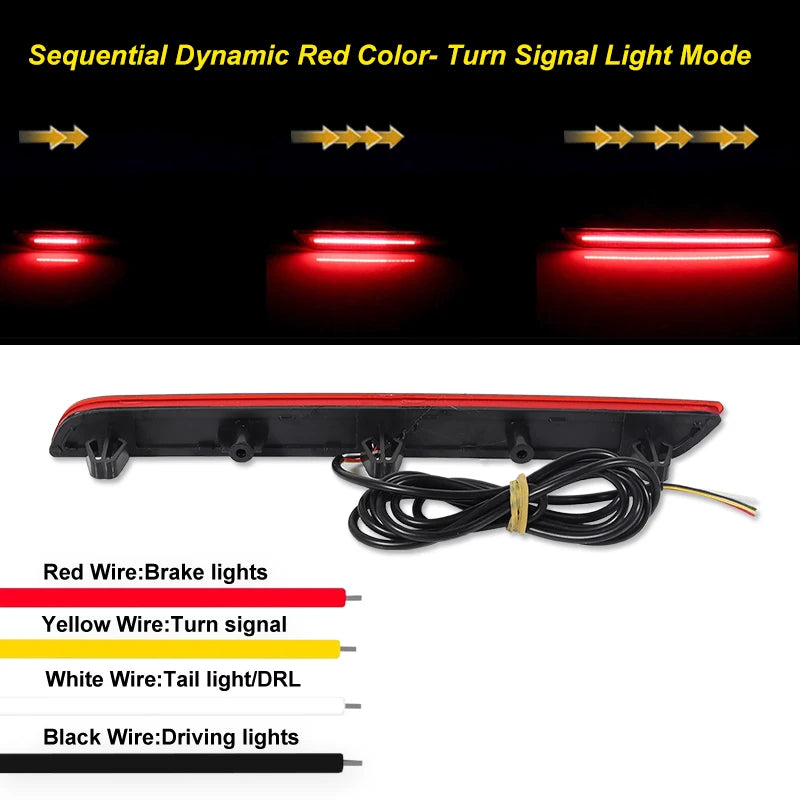 LED Sequential Rear Bumper Reflector Lights -  Toyota GR Supra