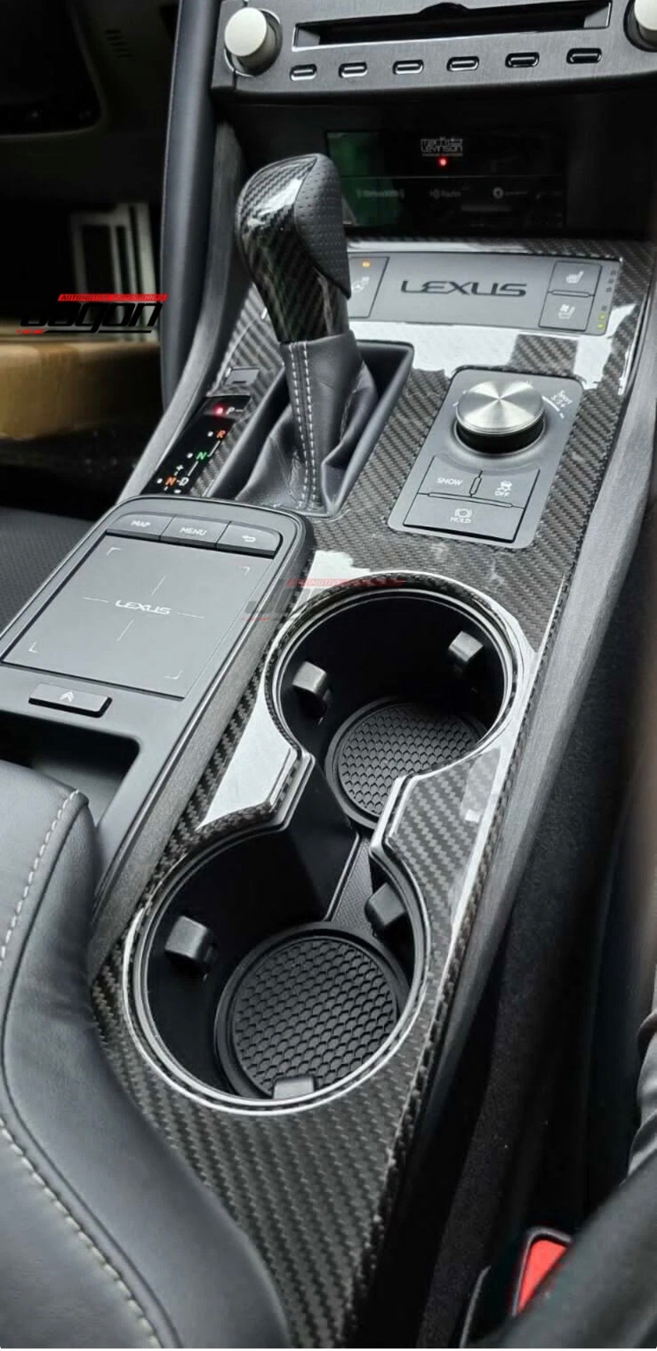 Carbon Fiber interior center console - Lexus RCF RC300 RC350