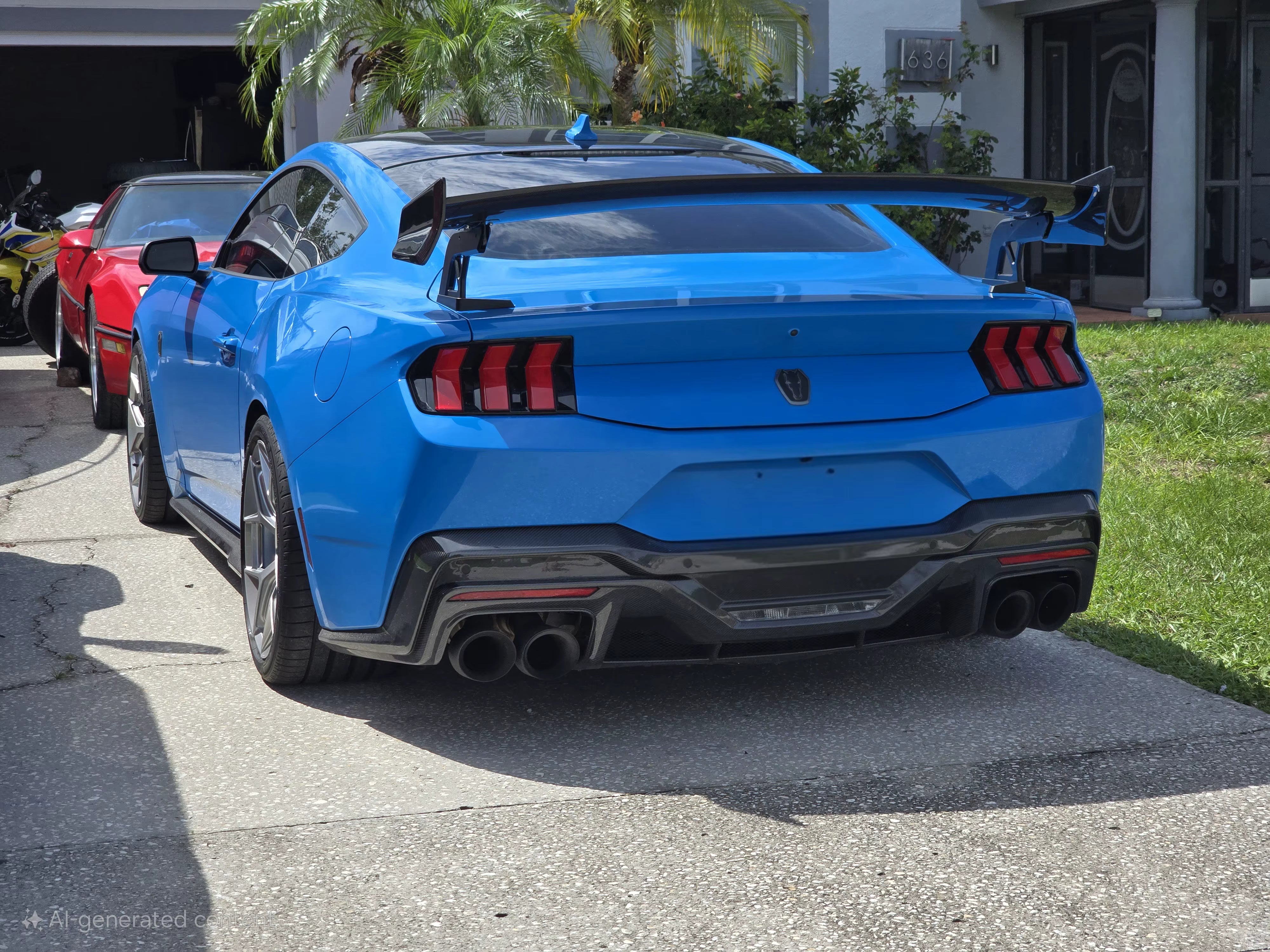 Carbon Fiber Rear GT500 Style Wing - Ford Mustang