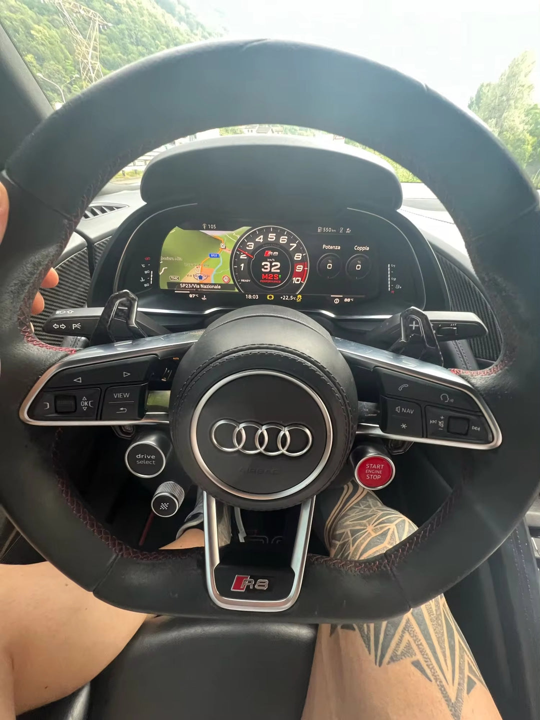 Carbon Fiber Steering Wheel Paddle Shifter - Audi R8 / RS6 / TTRS & RS3 2015-2020