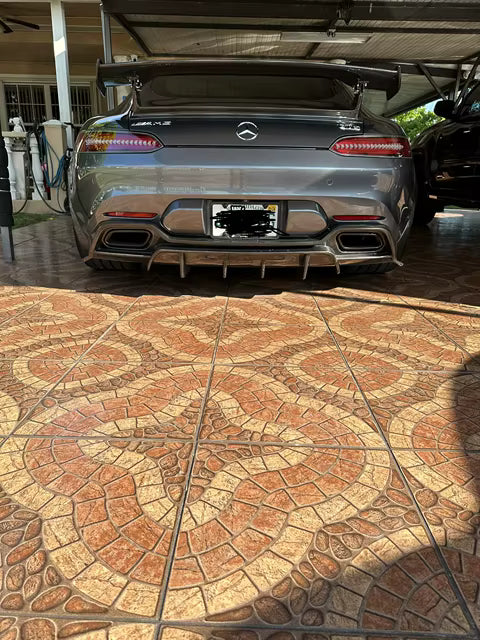 Paktechz Carbon Fiber Rear Bumper Diffuser V1 - Mercedes Benz AMG GT GTS C190