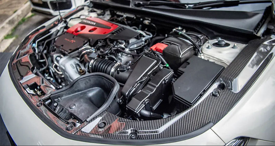 Carbon Fiber Engine Bay Cooling Plate Kit - 2023-2024 Honda Civic Type R FL5