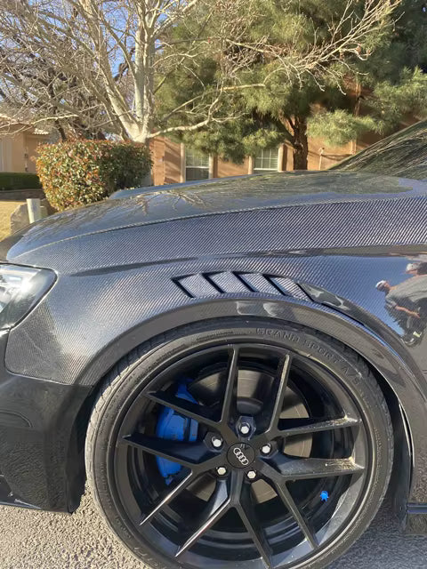 Carbon Fiber Front Vented Fenders V2 - Audi A3/S3/RS3 8V