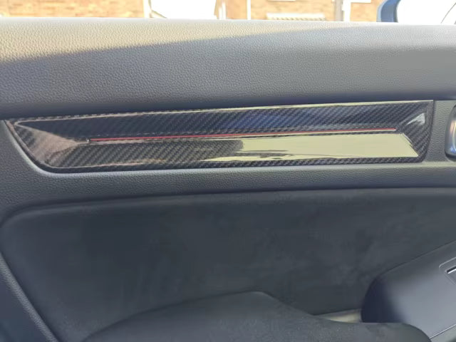 Carbon Fiber Interior Door Panel Trim - Honda Civic Type R FL5
