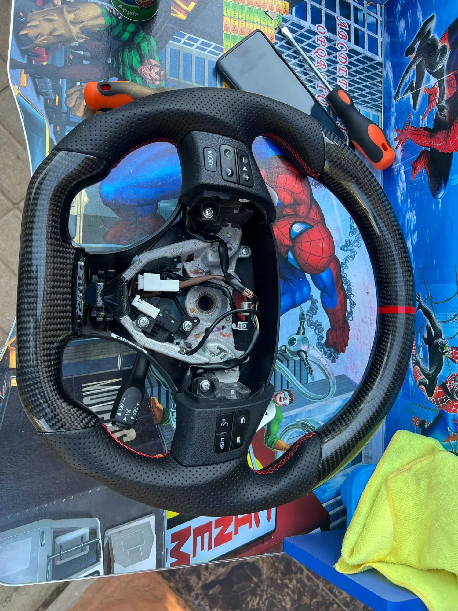 Carbon Fiber Steering Wheel -  Lexus IS250 IS300 IS350 ISF F-Sport 2006-2011
