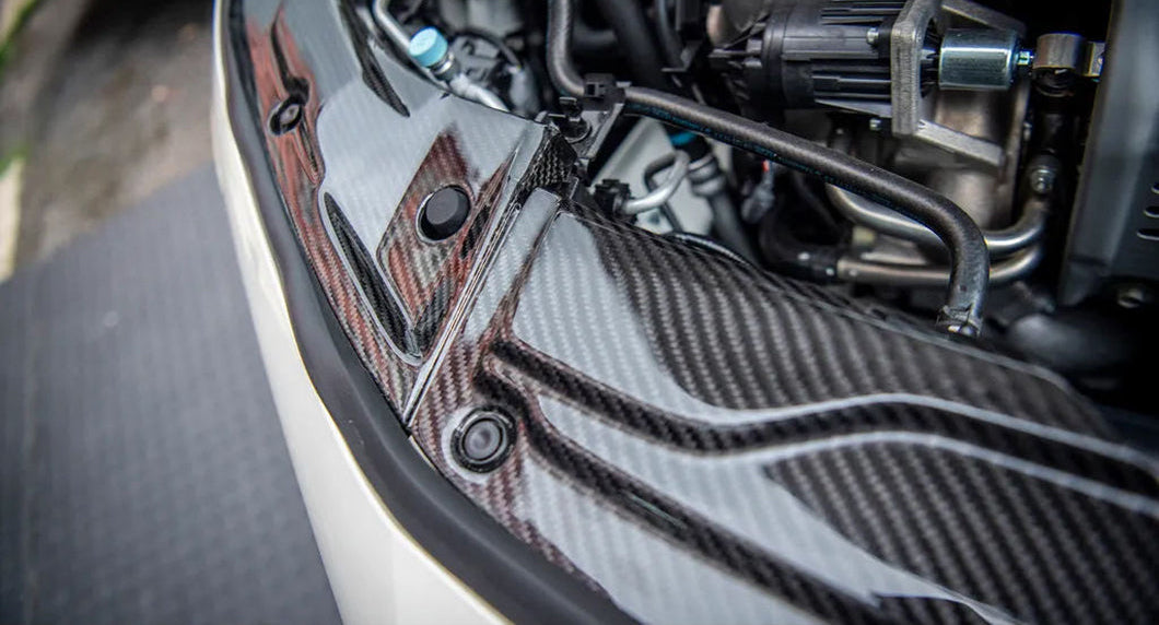 Carbon Fiber Engine Bay Cooling Plate Kit - 2023-2024 Honda Civic Type R FL5