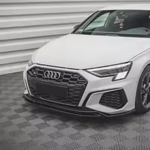 M Style  Gloss Black Front Splitter Lip - Audi A3 8Y S3 S-Line 2020-2024