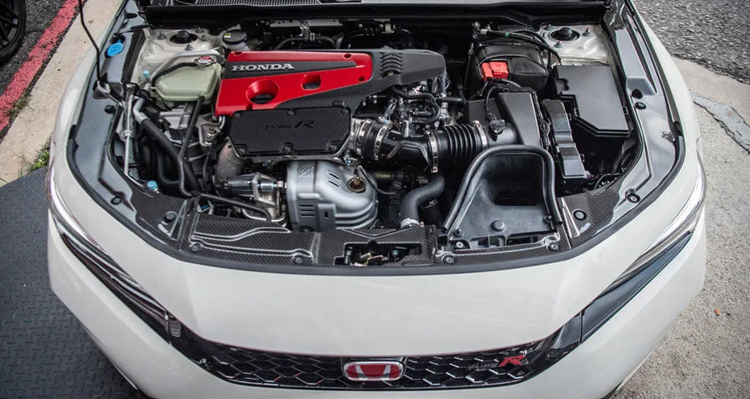 Carbon Fiber Engine Bay Cooling Plate Kit - 2023-2024 Honda Civic Type R FL5