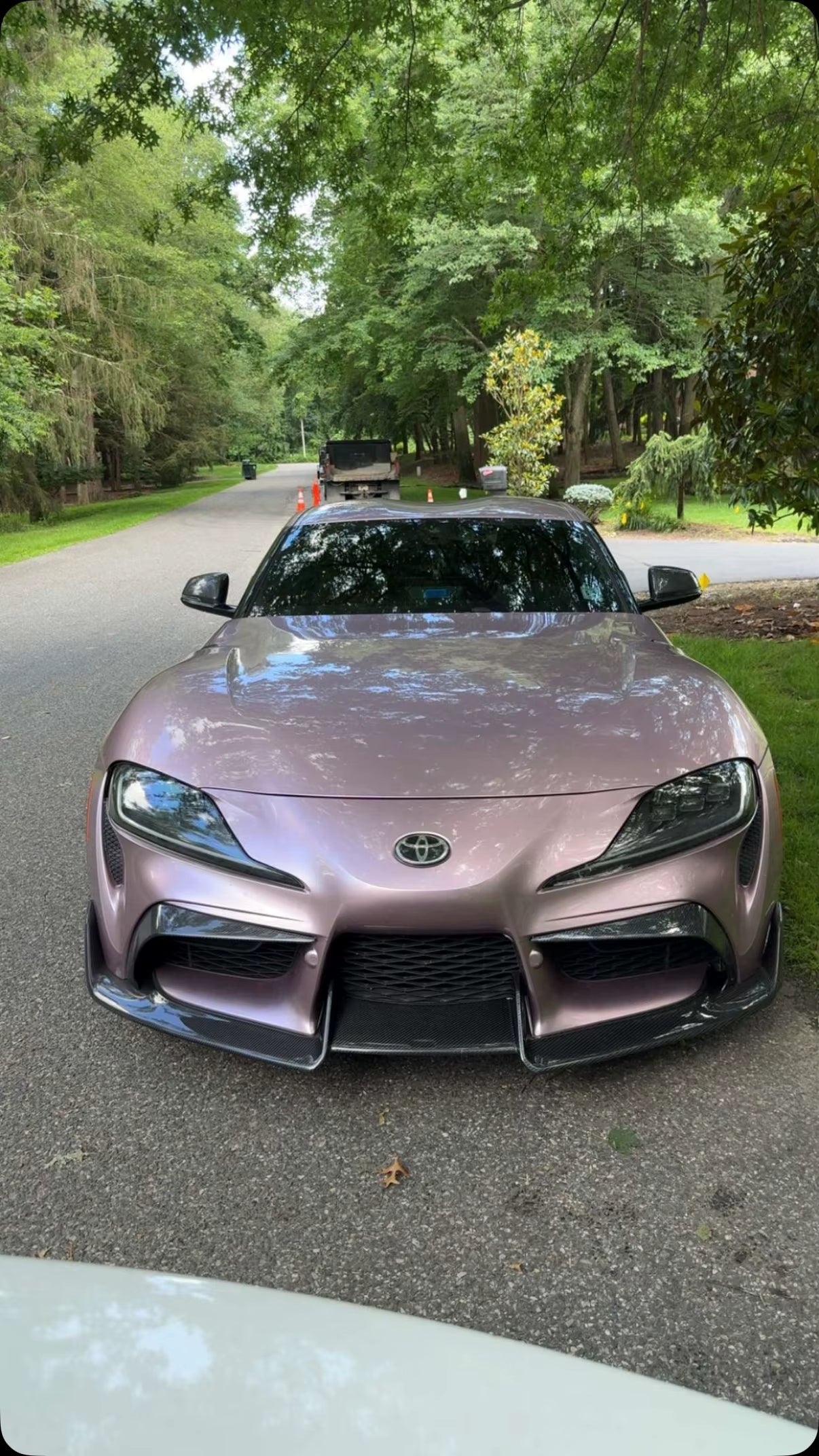Carbon Fiber AD Style Front Lip - Toyota Supra A90 A91 Mk5