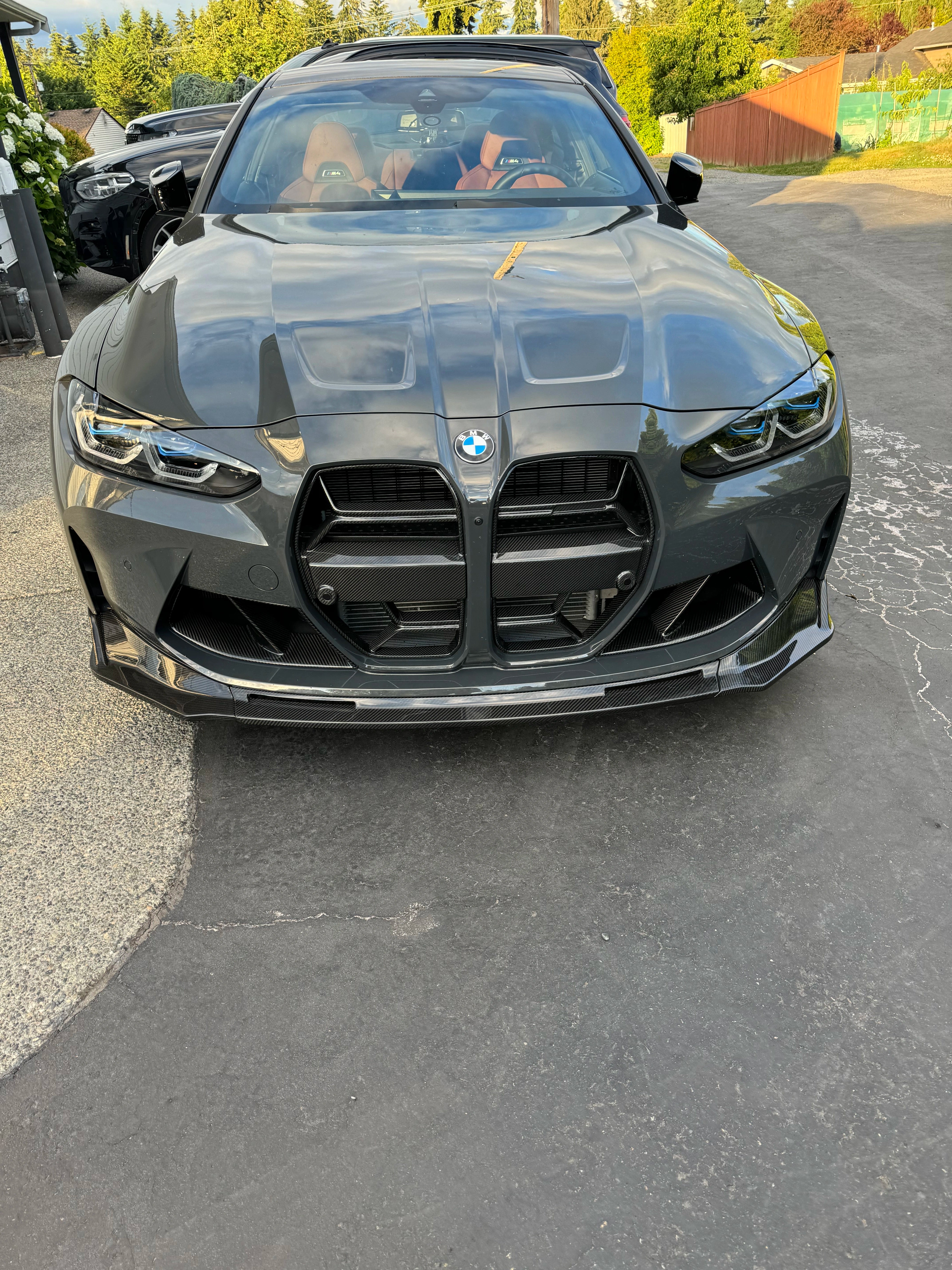 CSL Style Carbon Fiber Front Grilles - BMW G80 M3 & G82 / G83 M4