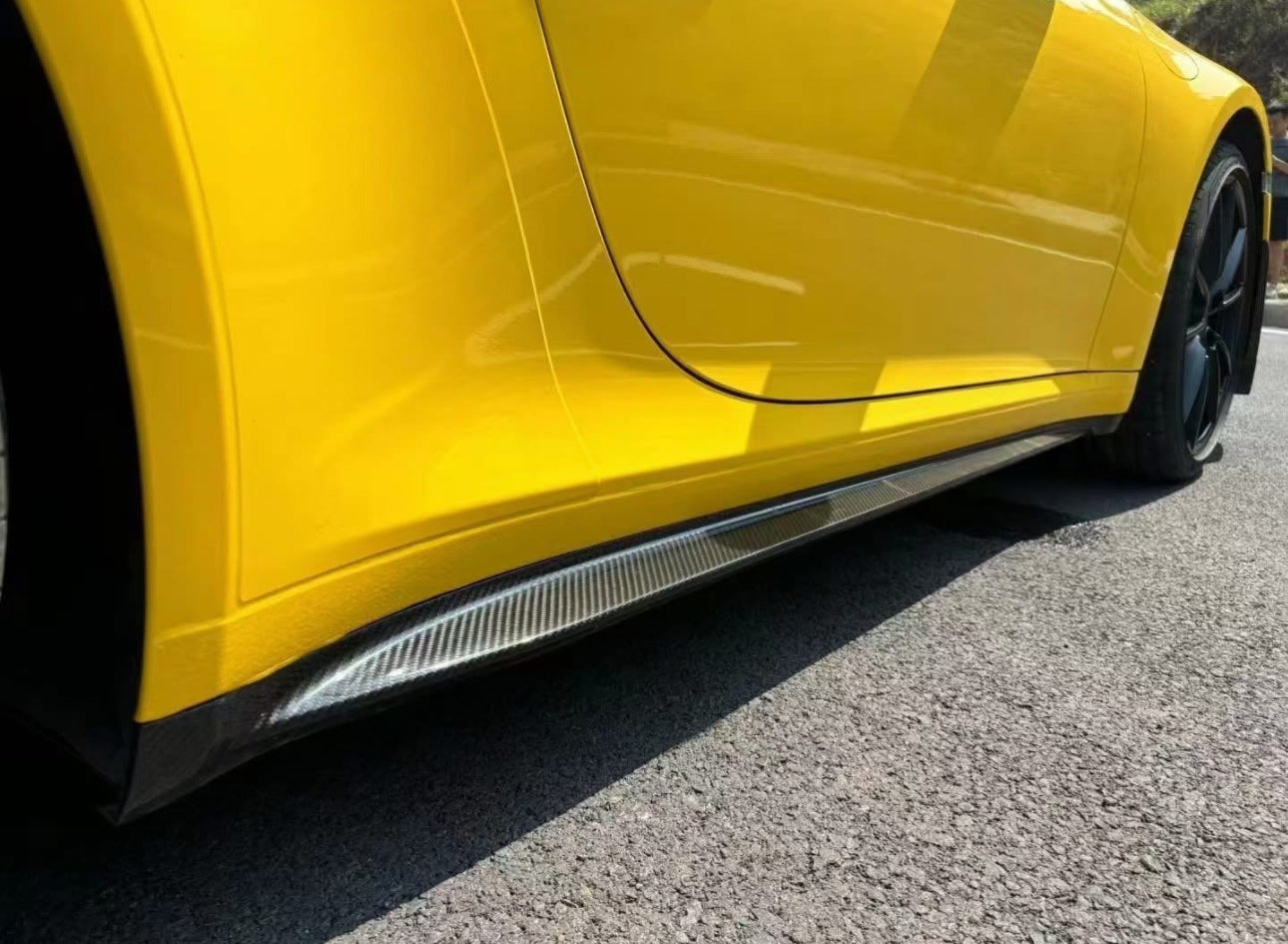 GT3 Style Carbon Fiber Side Skirts Extension - Porsche 911 992