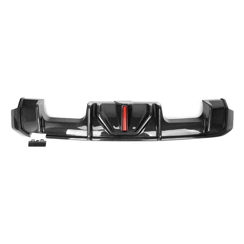 V2 Carbon Fiber Rear Diffuser W/ LED Light - 21-25 BMW G80 M3 G82 G83 M4