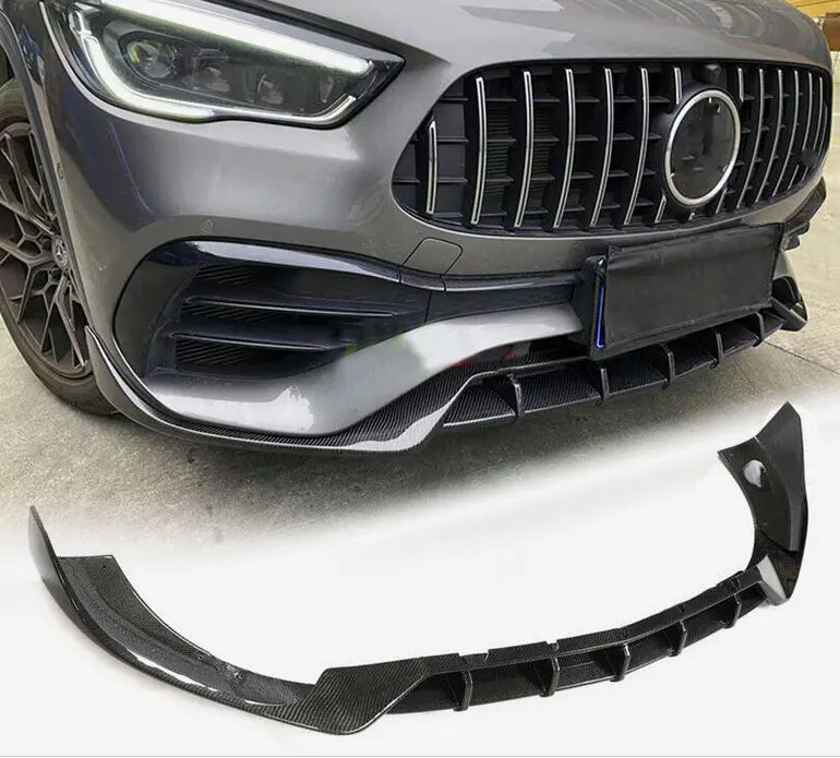 Carbon Fiber Aggressive Front Lip - Mercedes Benz GLA GLA250 GLA35 AMG SUV 2020+