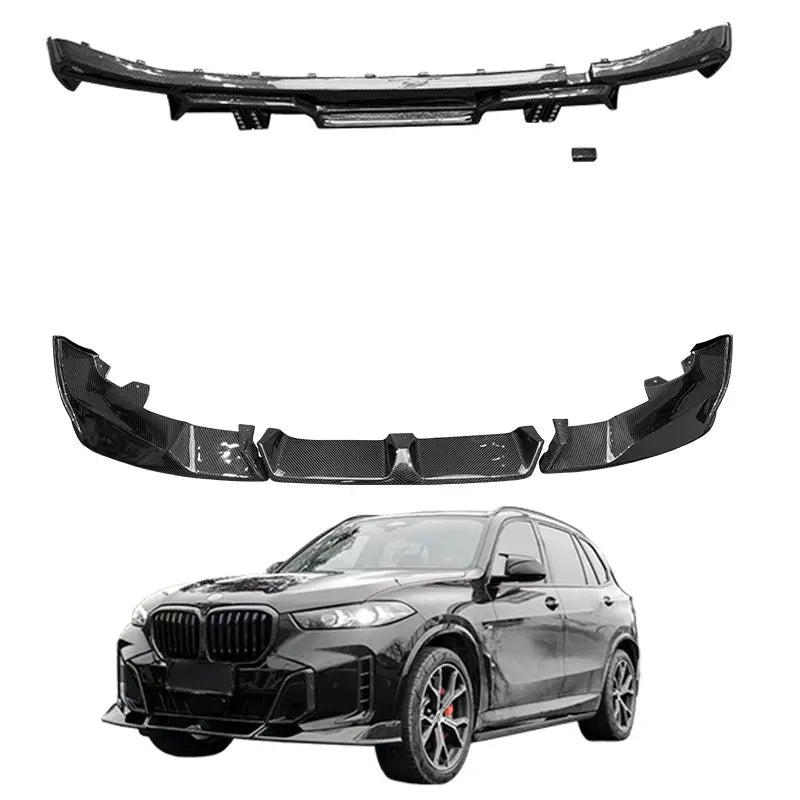 Carbon Fiber LD Front Lip & Rear Diffuser Combo -  BMW G05 X5 LCI