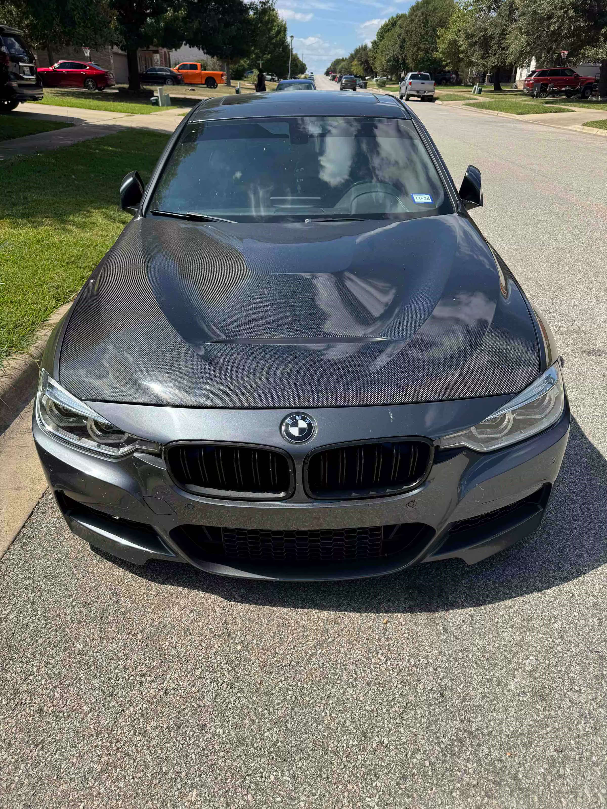 GTS Style Carbon Fiber Front Hood - BMW F30 3 Series & F32 / F33 / F36 4 Series