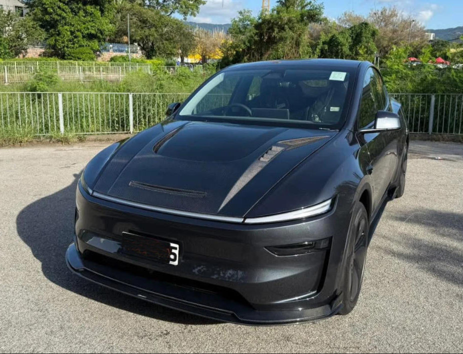 Carbon Fiber Front Bonnet Cover - Tesla Model Y Juniper 2025 2026