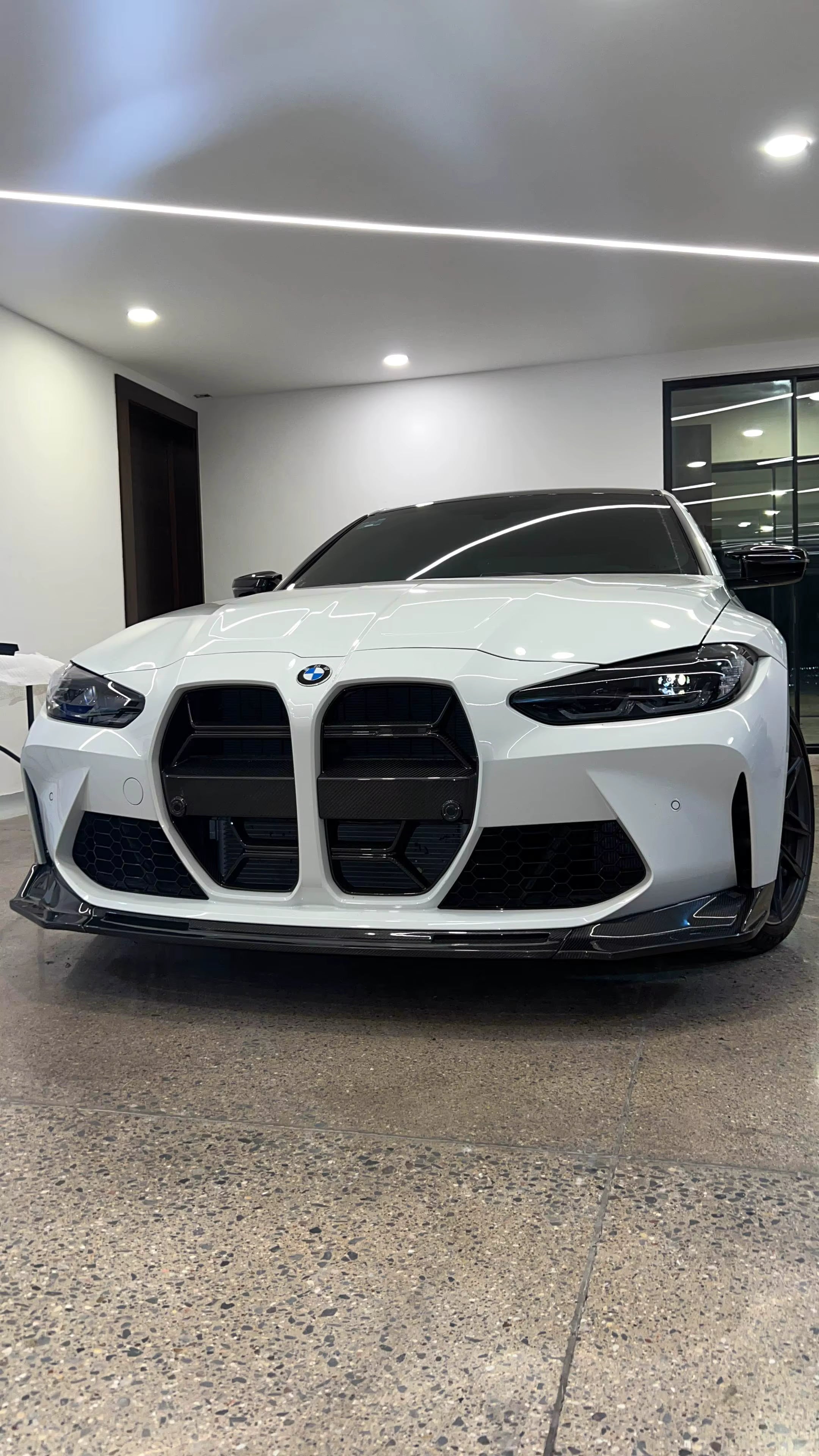 V Style Carbon Fiber Front Lip - BMW G80 M3 & G82 / G83 M4