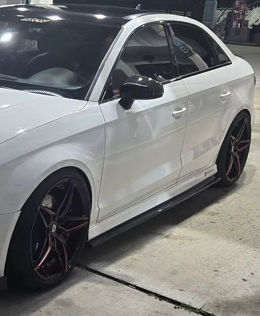 MP Style Carbon Fiber Side Skirts - Audi RS3 / S3 / A3 S Line