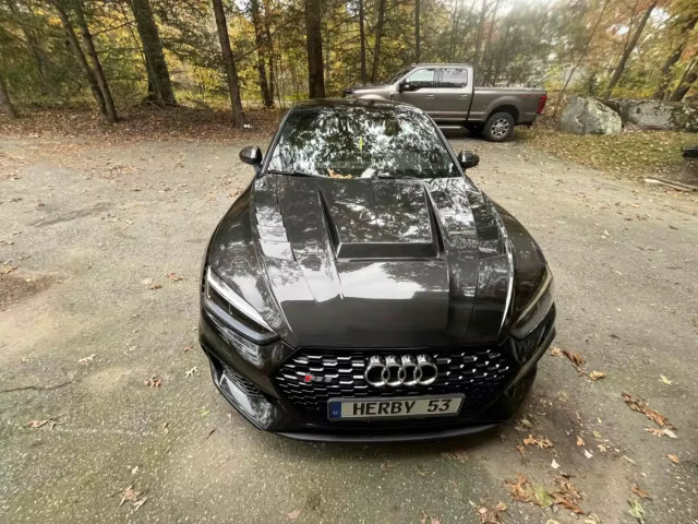 Carbon Fiber Vented Front Engine hood V2  - Audi A5 S5 RS5 B9