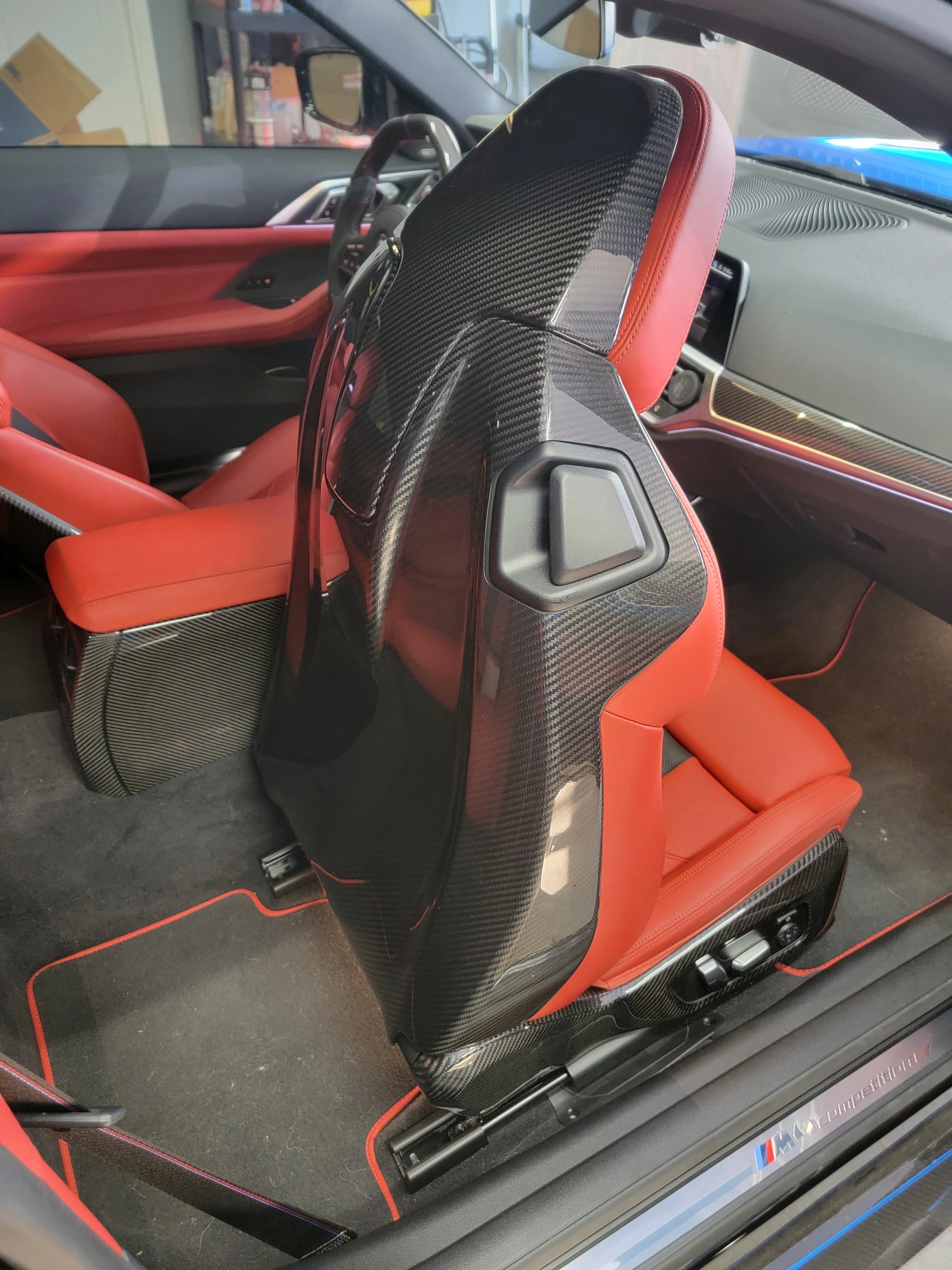 Carbon Fiber Full Seat Back Cover - BMW G80 M3 & G82 / G83 M4 / G87 M2