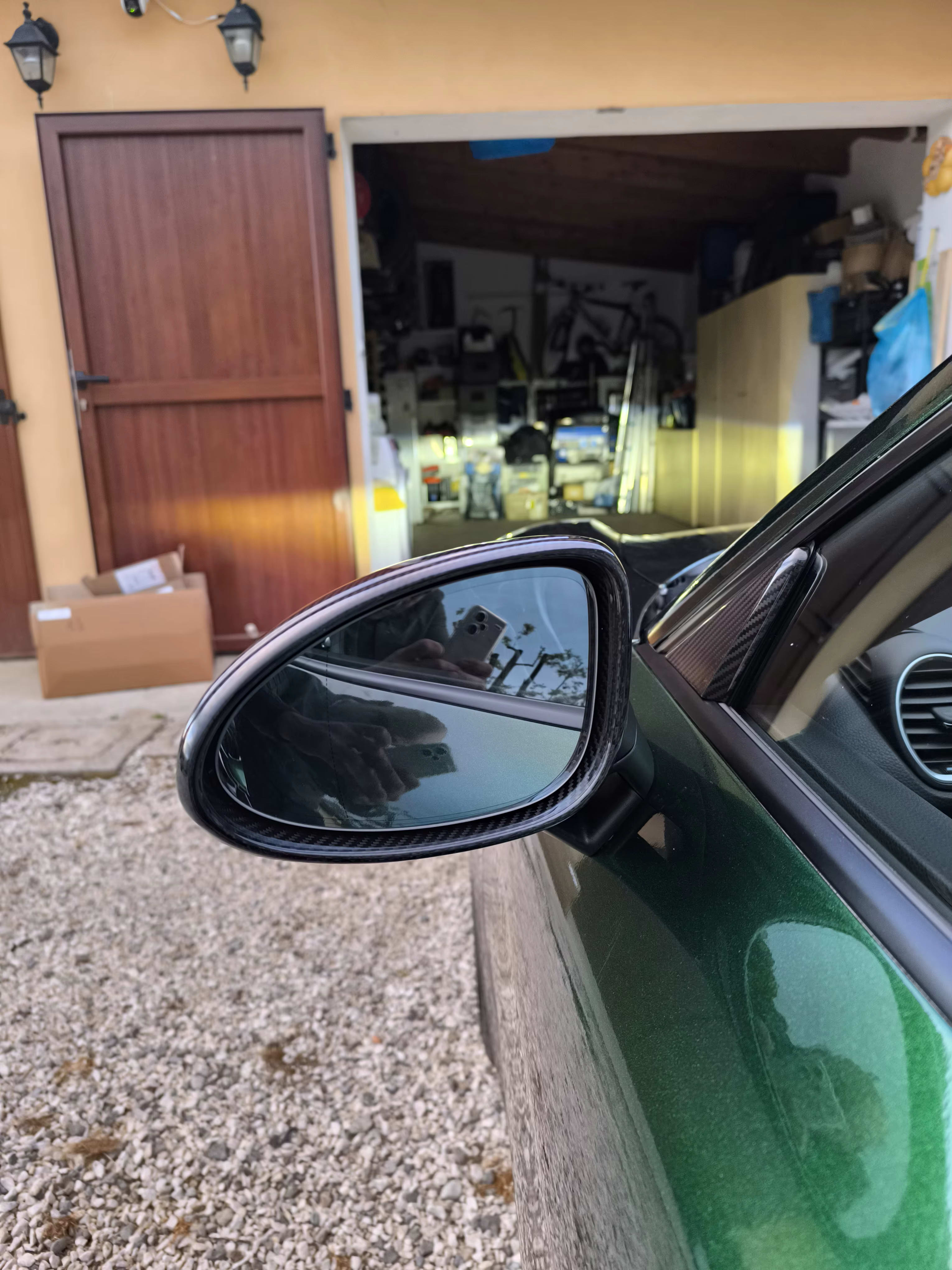 Dry Carbon Fiber Mirror Caps For Porsche 718 Cayman Boxster 2016-2021