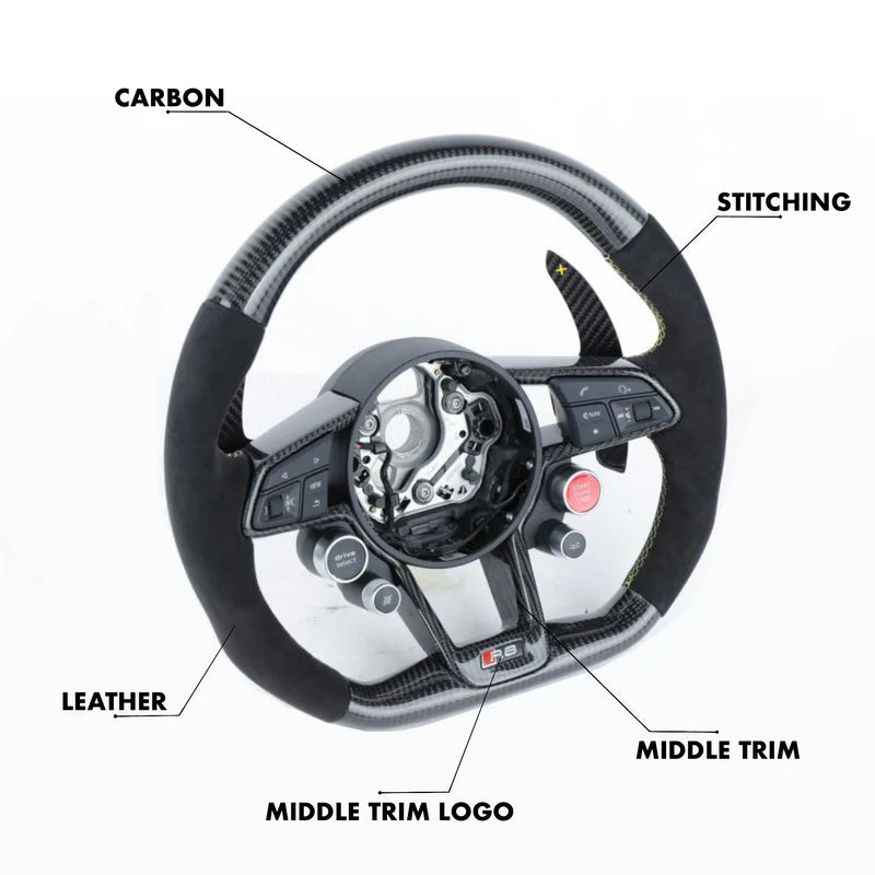 Full Custom Steering Wheel - Audi R8 / TTRS