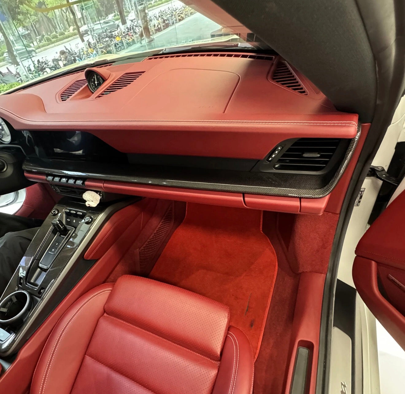Carbon Fiber Passenger Dash Board Trim Cover - Porsche 911 992 Carrera RS 4S GTS 2020+