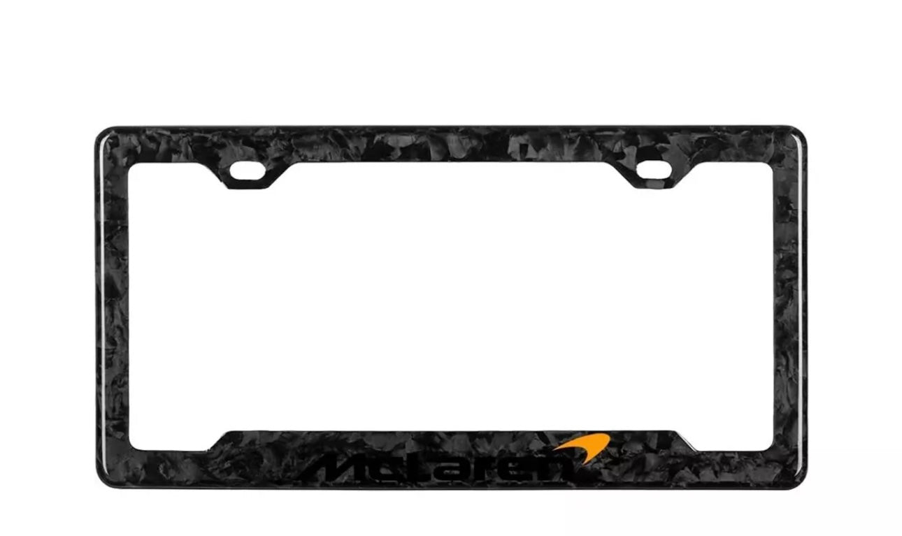 McLaren Carbon Fiber License Plate Frame