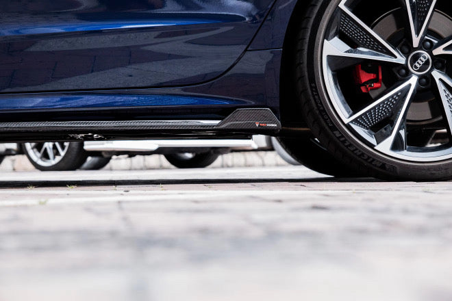 Prepreg Carbon Fiber Side Skirts Extensions - AUDI A7 S7 C8
