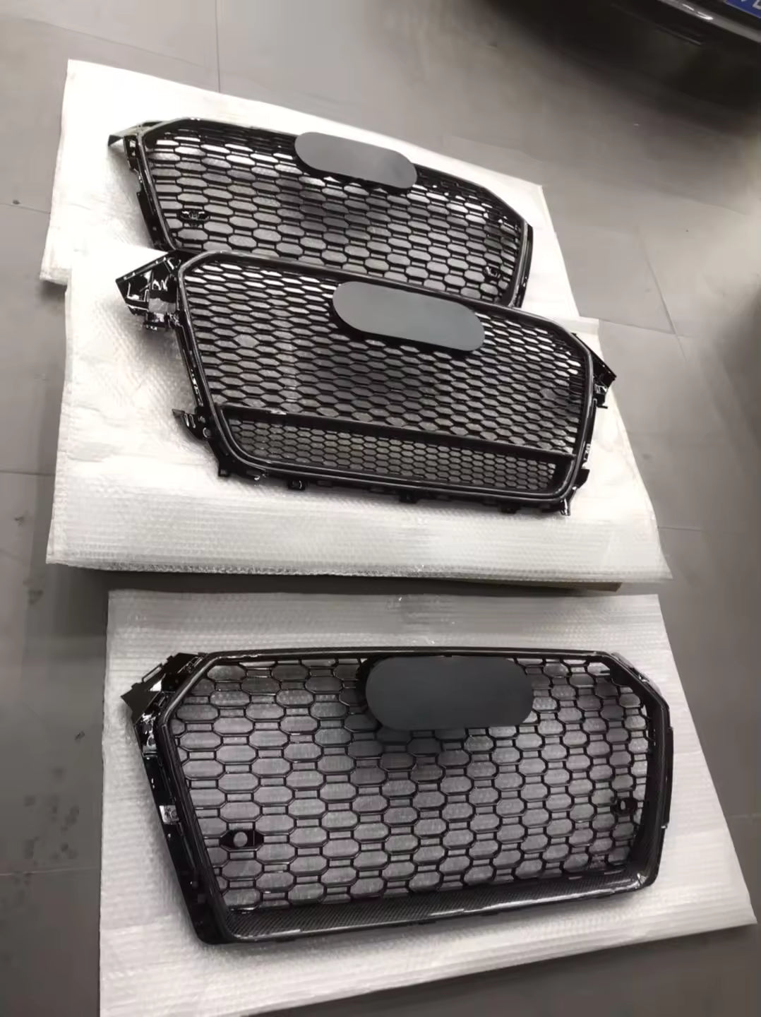 Carbon Fiber Honeycomb Grille RS3 Style - Audi A3 S3 8V.5 2017-2019