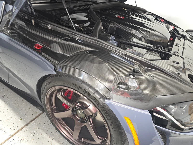 Carbon Fiber Fender Wheel Cowl Cover - ToyotaGR Supra A90/A91