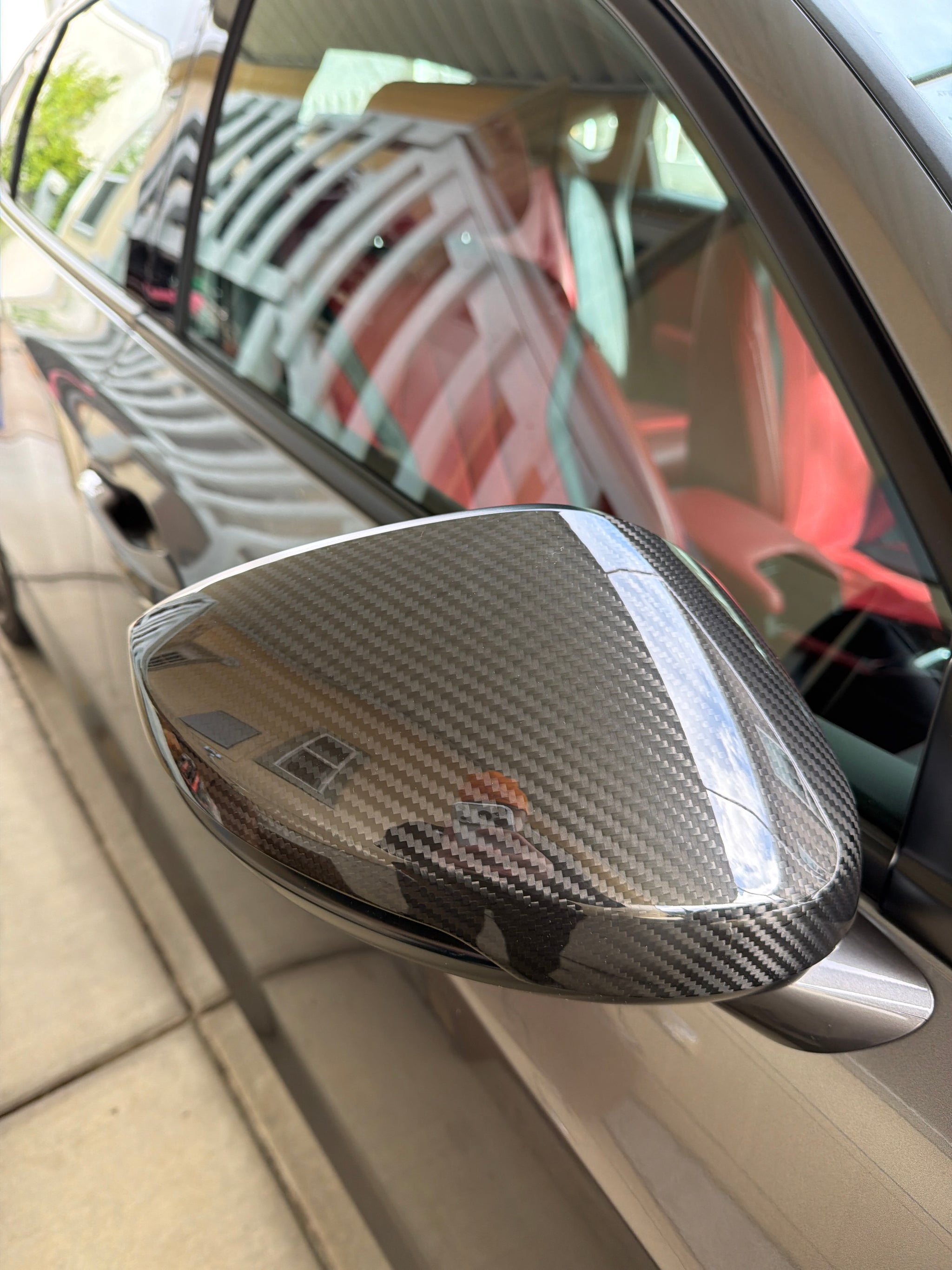 Carbon Fiber Side mirror Cap Cover - Acura Integra A-Spec Type S DE4 D