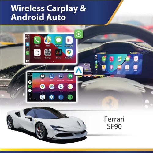 Ferrari SF90 - Wireless Apple CarPlay & Android Auto Interface