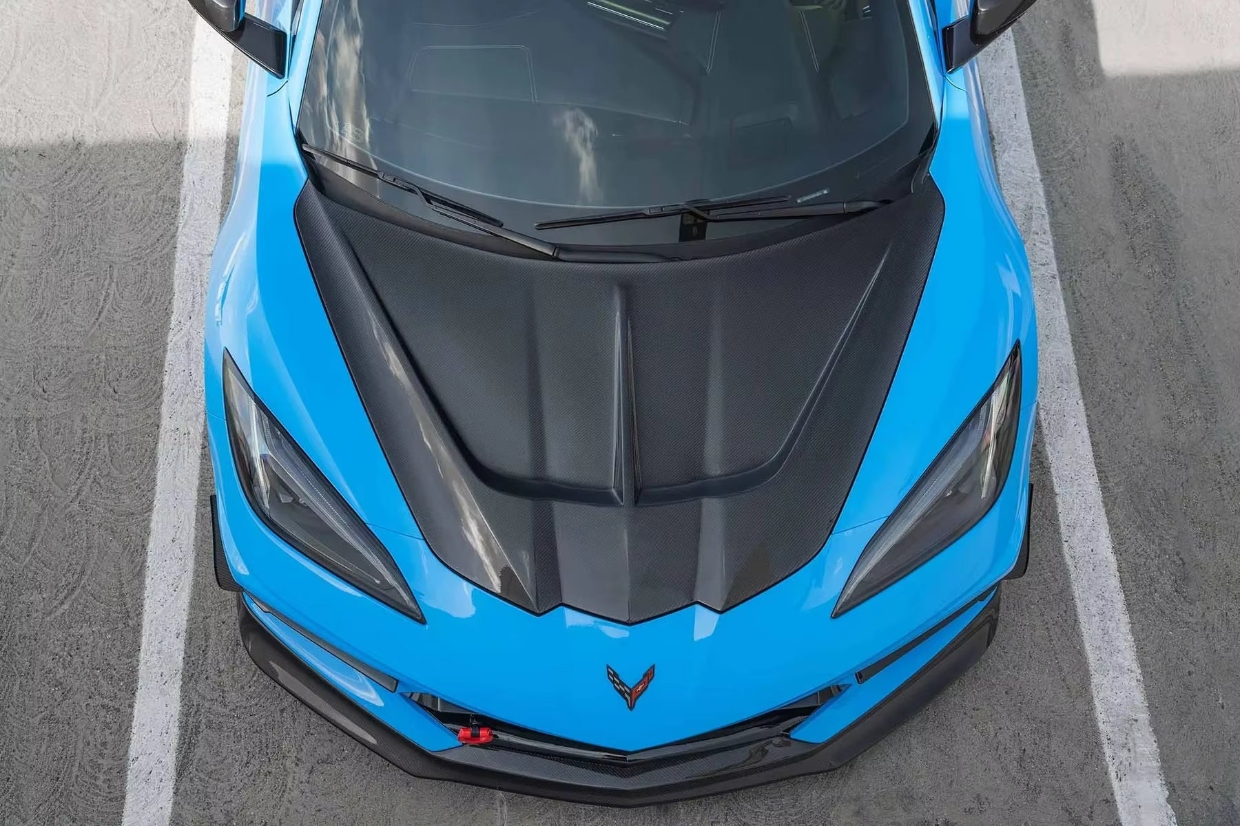 V2 VentedCarbon Fiber Hood - Corvette C8